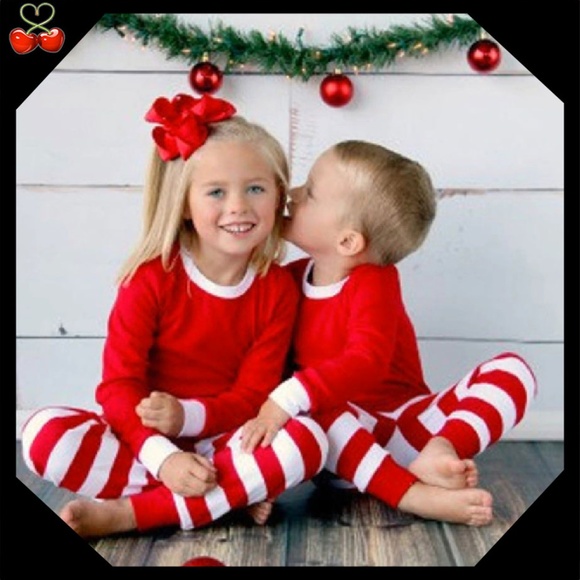Mary's Cherries Boutique Other - 🍒 Candy Cane Pajamas (top and bottom)